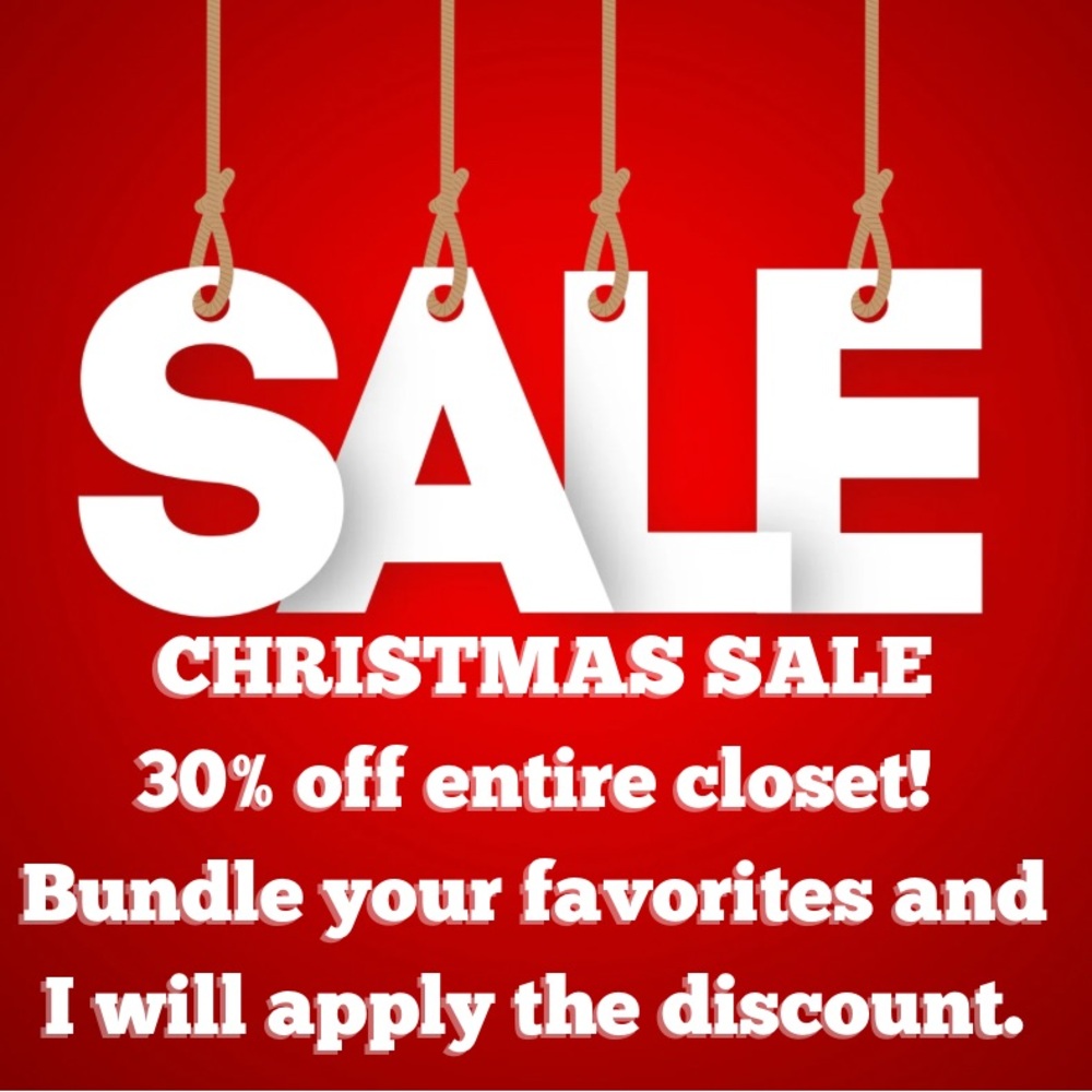 Christmas Sale: 30% off my entire closet!